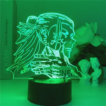 Jujutsu Kaisen 3D LED Nočné Svetlo Manga Geto Suguru Fanúšikov Deti Kreatívne Darčeky Stolná Lampa Stôl písací Stôl Lampy Flash Móde Osvetlenie