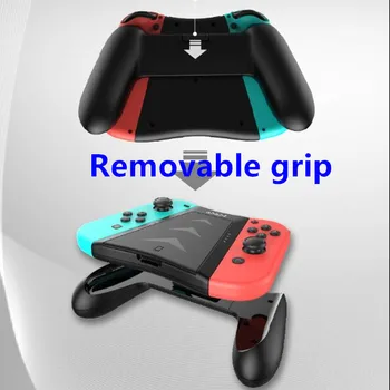 Nintend Prepínač Rukoväť Plnenie Grip Prípade 3 v 1 Hre Sloty pre Karty Joycon Nabíjačku Ergonomické Pohodlie Strane Držiak pre Nintendo Prepínač