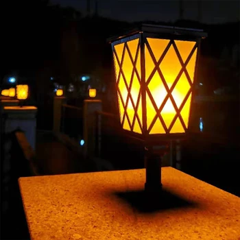 Nepremokavé Trávnik Tábory Plameň Blikanie Pochodeň, Svetlo Vonkajšie Solárne LED Oheň Svetlá Záhradné Solárne LED Plameň Lampy Cocina