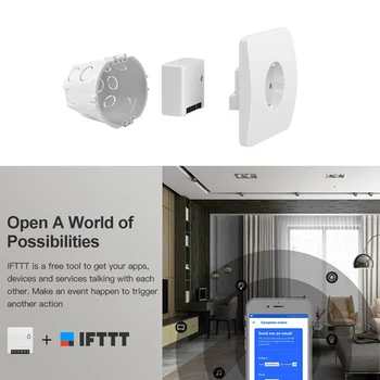 A Sonoff MINI DIY Smart Switch, Wifi, Dual Radič Časovač Prostredníctvom e-Welink APLIKÁCIU Diaľkové Ovládanie Spínačov Pre Smart Home Automation