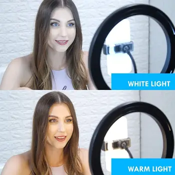 LED Vyplniť Krúžok Svetlo 160CM Statív Stojí Držiaka Telefónu Selfie make-up Live Streaming Stmievateľné Ringlight Fotografie Lampa
