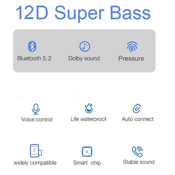 SuperPods V6.5 Hybrid ANC Wireles Slúchadlá Active Noise cancel 12D Super Bass Slúchadlá hej siri Priestorového Zvuku BES Čip pk 1562A