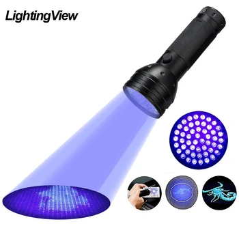 Lightingview UV Lampa Black Light 51 LED 395 nM Ultrafialové Blacklight Detektor pre Psa Moču, Pet Škvrny a Bed Bug