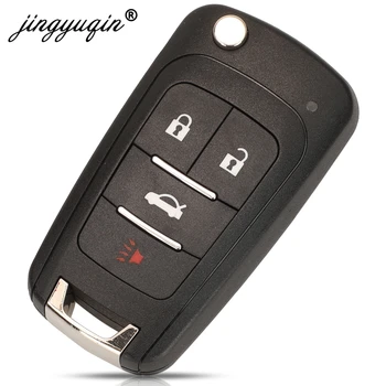 Jingyuqin 5 ks/veľa Xhorse XNBU01EN Bezdrôtové Diaľkové VVDI Kľúč pre Buick Flip Dizajn, 4 Tlačidlá anglická Verzia Fit VVDI Kľúčový Nástroj