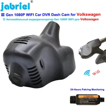 Plug and Play, WIFI Dash Cam Auta Dvr pre Volkswagen vw golf, Polo, Tiguan Touran Passat Jetta Arteon Touareg Multivan Magotan EOS
