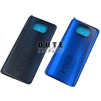 Pre Xiao Poco X3 Kryt Batérie MZB07 Zadné Sklo Zadné Dvere Bývanie Prípade POCO X3 NFC Zadný Panel PocoX3 Kryt Batérie