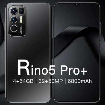 Globálna Verzia Rino5 Pro Smartphony 6800mAh 16+512 gb diskom 6.7 Palcový Mobilné Telefóny 32MP +50MP HD Kamera Android11 Dual SIM mobilné telefóny