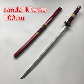 Anime 1:1 Cosplay Roronoa Zoro Meč Zbraň Ozbrojených Katana Espada Dreva Ninja Nôž Samuraj Meč Prop Hračky Pre Mladistvých 100 cm