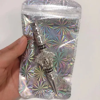 Decomposable Hookah Náustok s Vykladaným Šperky Shisha Úst Tipy Kovové Narguile vodovodné Potrubia Mouthpieces
