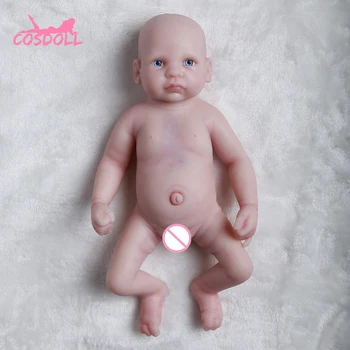 Reborn reborn bábiky baby doll 0,5 kg 26 cm Silikónové mäkké Reborn Bábiky Veľmi Realistické Novorodenca Bábika Mäkké Telo Deti Darček #14