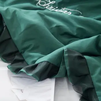 35High-end Luxusné Výšivky Prešívaná Deka obliečka na Vankúš posteľná bielizeň Hodí klimatizácia Leto Tešiteľ, Deky pre Dospelých, Deti #sw