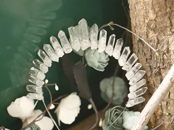Biely priehľadný kryštál koruny surové crystal koruny čelenka na vlasy príslušenstvo svadobné hlavový most wiccan strany svadobný dar