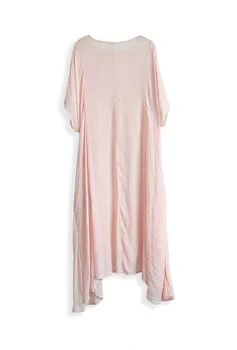 Vestidos Pre Ženy 2020 Nadrozmerné Lete Ruched Šaty Vintage Maxi Dlhý Solid Farba Satin Veľké Africké Šaty Islamskej Mäkký Župan