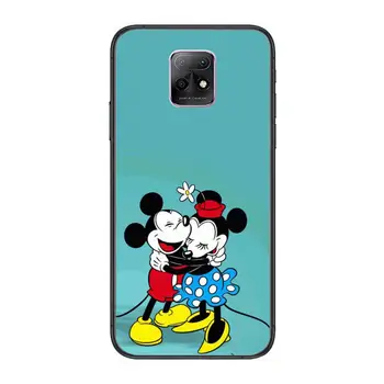 Disney Minnie Micky Mouse Telefón puzdro Pre Xiao Redmi 10X 9 8 7 6 5 Pro S2 K20 T 5 G Y1 Anime Čierny Silikónový Kryt Späť Celkom