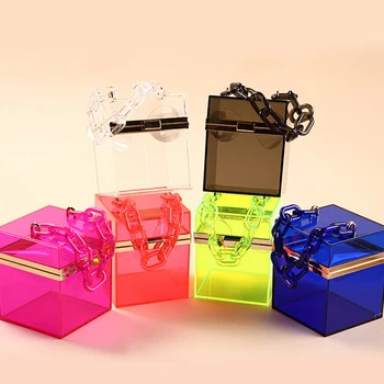 Transparentné jelly taška jasné box peňaženky, kabelky jelly kabelky pre ženy veľkoobchod tašky 2021 Lete Malé Plážové tašky Taška cez Rameno