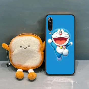 Doraemon Karikatúry Telefón Prípade Kryt Trupu Pre Xiao Mi 8 9 10 T poznámka 10 Lite Pro 5G A pocox 2 3 black Soft Shell Prime Móda