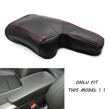 Auto Mikrovlákna Koža S Červeným Šitím Ochranu Podložky stredovej Konzoly Opierkou obal pre Chevrolet Malibu 2013