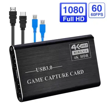 Nové 4K HDMI Zachytiť Video Karta USB3.0 1080P Spoľahlivé Prenosné Zachytiť Hra Karty Pre Streamovanie Živého Vysielania Nahrávanie Videa