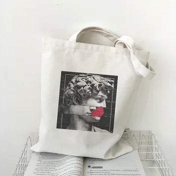David Michelangelo Olej Tlač Harajuku Bežné Ženské Rameno Plátené tašky iny Veľkú Kapacitu Tote Bag Ladies Nákupné Tašky