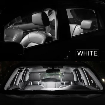11pcs Biele Auto LED Žiarovky pre KIA Mohave od roku 2008 Canbus Interiéru Svetlo na KIA Borrego 2008 až Dome Čítanie Strechy Svetlo