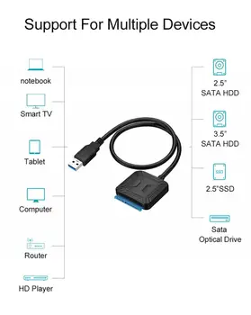 SATA Na USB IDE Adaptér 3.0 2.5/3.5 Palcový Pevný Disk Converter Adaptér Pre Samsung, Seagate 2.5 3.5 Externý HDD SSD Adaptér
