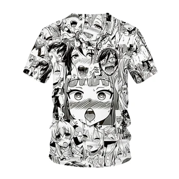Nové T-shirt Anime 3D Tlač Muži Ženy Streetwear Nekonečné Vzor O-krku Hip Hop T-shirt Harajuku Ležérny Top Sexy Dievča Oblečenie