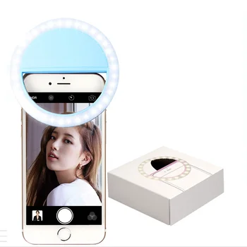 USB Nabíjanie LED Samospúšť Krúžok Svetlo pre Iphone Doplnkové Osvetlenie Selfie Zvýšenie Vyplniť Svetla Pre Telefóny Osvetlenie Telefónu Krúžok