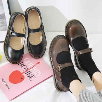 Japonský Študent Lolita Topánky Žena Platformu Mary Janes topánky Pracky Popruhu Roztomilý Cosplay Jednotné Žena Topánky Zapatos De Mujer