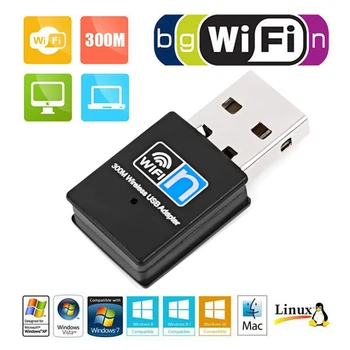 802.11 n/g/b Mini 300M USB2.0 MT7601U Wifi dongle WiFi adaptér wifi Adaptér LAN Wireless wifi dongle, Sieťová Karta Hot