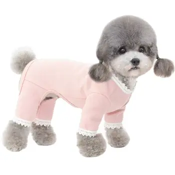 Malý Pes Pyžamo Jumpsuit Jar leto Šteňa Oblečenie Sleepwear Yorkshire Pomeranian Pudel Bišonika Bradáči, Psie Oblečenie Kabát
