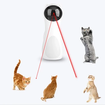 Nastaviteľné Automatické LED Laser Cat Hračka Interaktívna Smart Teaser Zábavné Elektronické Zvieratko Mačiatko Tréning Zábavný Stroj