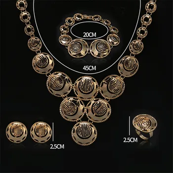 Dobrý Vyhlásenie Svadobné Šperky Set Veľkoobchod Saudskej Arábie Zlato Žena Svadobné Šperky Nastaviť Nigérijský Žena, Doplnky, Svadobné Šperky Set