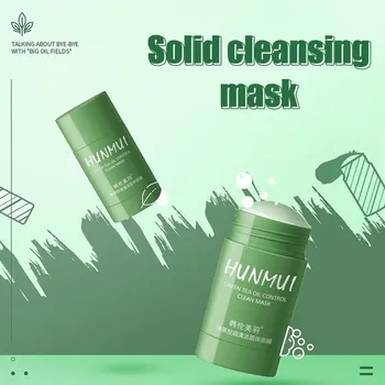 40 g Zeleného Čaju Olej Cleansing Mask Kontrolu Akné Zúčtovania Maska Hydratačná Blackhead Jemné Póry, Bahenné Masky