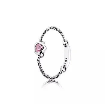 2020 nový Pandora čistého striebra 925 jednoduché módy kúzlo krúžok vhodné pre dámy' narodeniny výročie zapojenie šperky darček