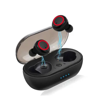 A2 Bezdrôtový 5.0 Bluetooth Slúchadlá HiFi Stereo Športové Nepremokavé Hráč Tlačidlo Ovládací Zátkové Chrániče Sluchu Slúchadlá S Mikrofónom A Plnenie Box