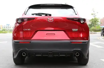Vysoká Kvalita ABS Čierna Predné Pery + Zadný Difúzor + Spojler + Strane Sukne+Racing Grily Kryt Pre Mazda CX CX30-30 2020 2021 2022