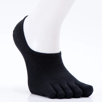 1 Pár Bavlnené Ponožky Farbou Loď Ponožky Ženy Muži Black Potu Prst Ponožky Neviditeľné Zábavné Päť prstov Ponožky Vysoká Kvalita Nové