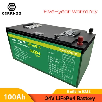 24V 100AH Lifepo4 Batérie lítium-iónová Batéria Bulit-v BMS 24V Nabíjateľné Batérie Na Lodi Motor EÚ NÁS bez DANE