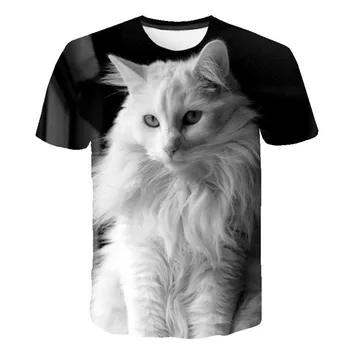 Deti Super Cool Box Cat na Útok Print T Shirt Dieťa Boys/dievčatá Krátkym Rukávom Letné Topy Deti Skvelé Ležérne Oblečenie pre Teenagerov