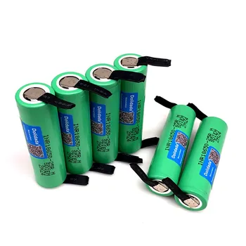 Dolidada 18650 2500mAh Nabíjateľné batérie 3.6 V, INR18650 25R M 20A vypúšťanie + DIY Nikel