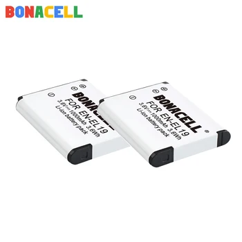 Bonacell ENEL19 EN-EL19 pre Nikon Batérie + LCD Nabíjačka pre Nikon Coolpix S32 S33 S100 S2500 S2750 S3100 S3200 S3300 S3400 S3500