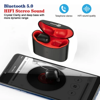 Flashwit SH2 TWS Bluetooth Stereo Slúchadlá Slúchadlá Mini Pravda Bezdrôtové Slúchadlá Športové Slúchadlá S Duálny Mikrofón Poplatok Prípade