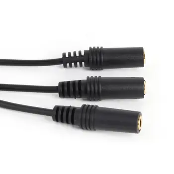 3,5 mm 3/4 Pól Stereo Audio Splitter Slúchadlá Slúchadlá Účinné Zníženie Kvality Zvuku a Strát 3 Spôsob Adaptér Y-Kábel Viesť