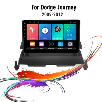 Eastereggs 2 Din 9-Palcový Android autorádia Pre DODGE Journey 2009-2012 Vedúci Jednotky FM BT, WIFI, GPS Navigácie Auta Multimediálny Prehrávač