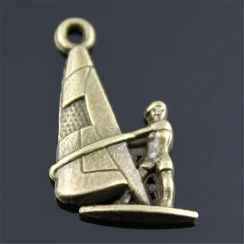 WYSIWYG 10pcs 22x14mm Charms Jachtár Antickej Bronzovej Farbe Zliatiny DIY Šperky, Takže Príslušenstvo