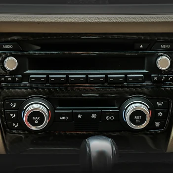 Auto Centrum Ovládanie Klimatizácie Zvuk Gombík Krúžok Kryt Výzdoba Interiéru Na BMW E90 E92 E93 3 Série 2005-12 Auto Príslušenstvo