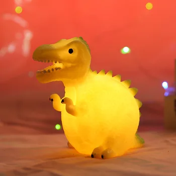 Kreatívne Remesiel Dinosaura LED Nočné Svetlo Atmosféru Svetlo Nočné Svetlo Kŕmenie Svetlo Študent Deti Darček Ploche Dekorácie