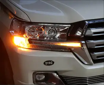 2 KS žltá LED dynamický zase signálu flash držiak pre Toyota Land Cruiser LC200 FJ200 2016 2017 upravený príslušenstvo