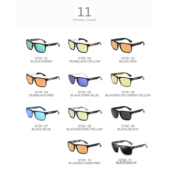 DUBERY Dizajn Značky Polarizované slnečné Okuliare Mužov Drving Odtiene Muž Slnečné Okuliare Pre Mužov Lete Námestie Okuliarov Oculos 730