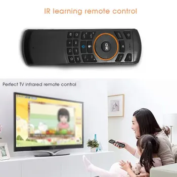 HORÚCE!2.4 G Mini Bezdrôtová Klávesnica Vzduchu Myš Diaľkové Ovládanie s Slúchadlá Pre Smart TV Android TVBox FireTV